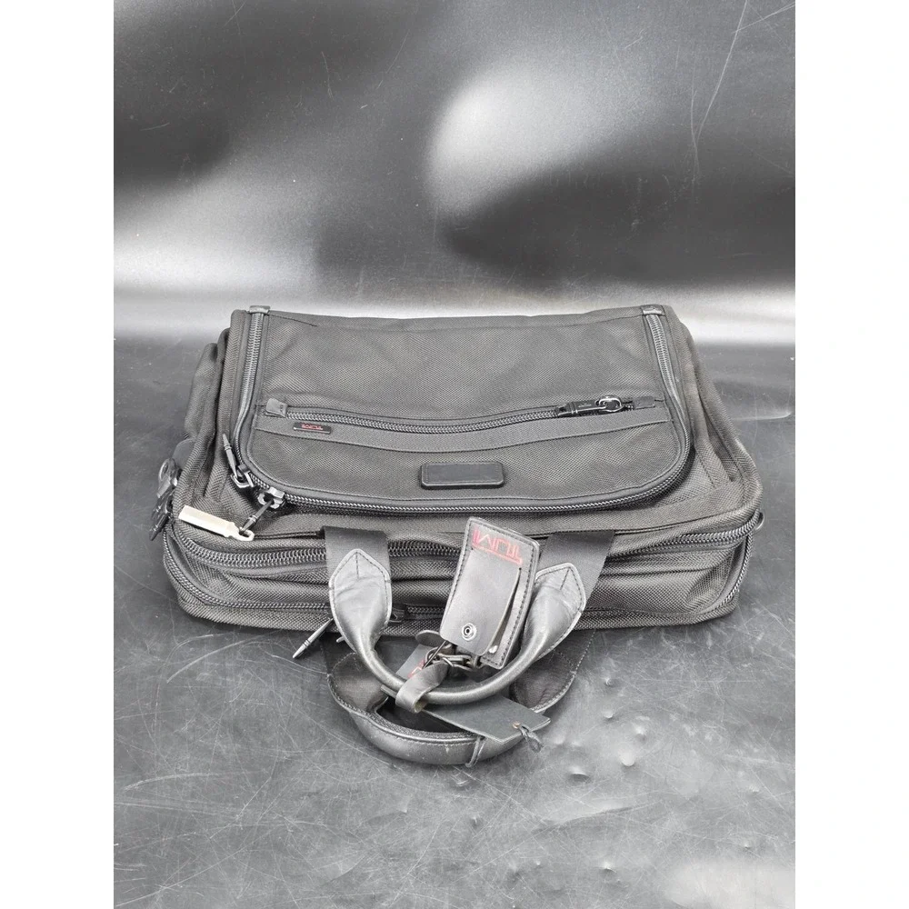 Tumi T-Pass Organizer Brief Expandable Laptop Bag Black‎ Style 026531DH